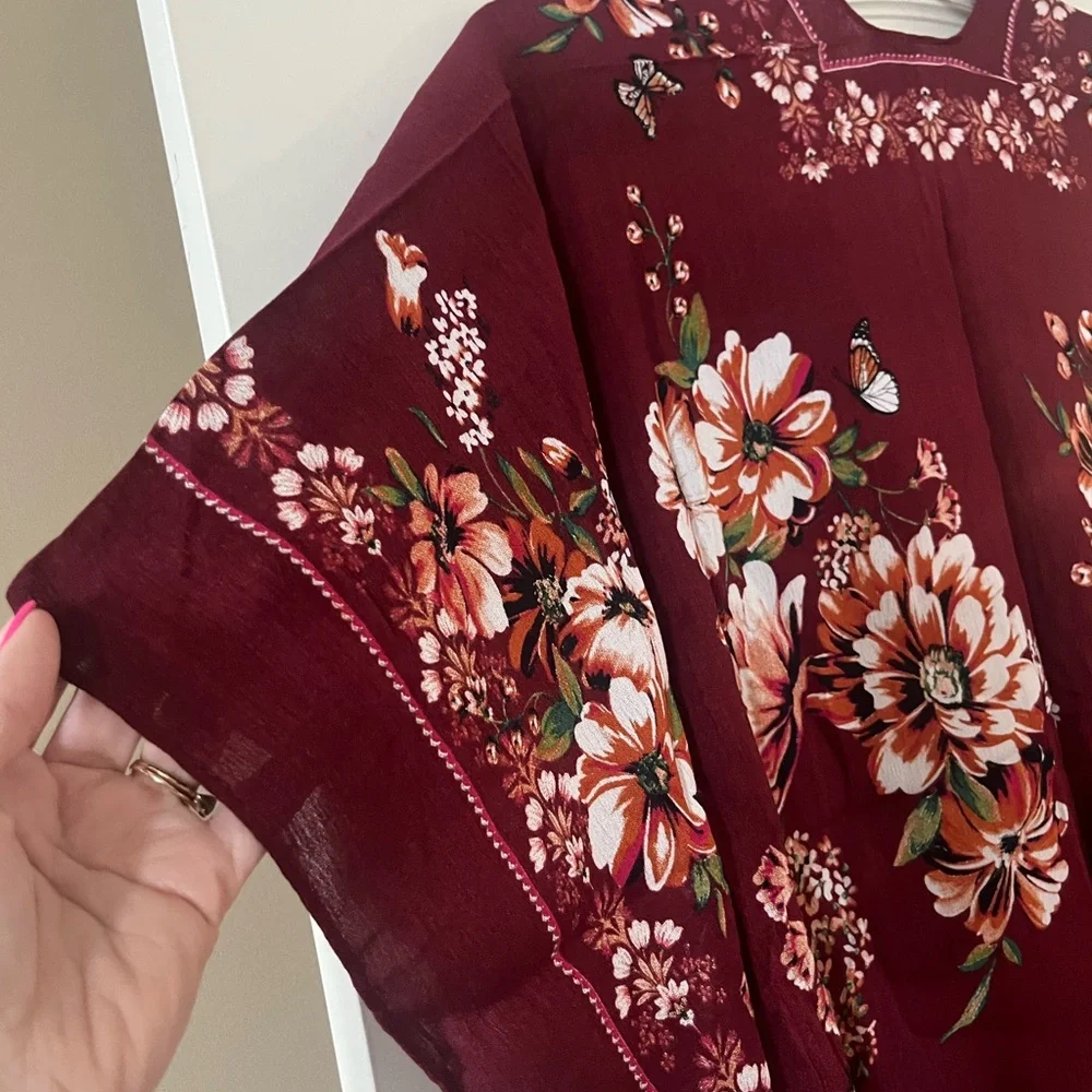 New! Vince Camuto Designer Kimono Wrap, Ruana Women’s OSFM - Picture 2 of 16